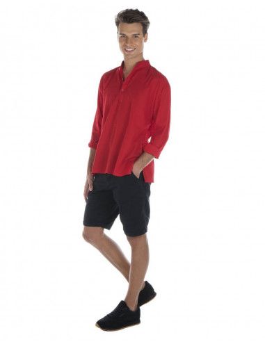 camisa-cuello-mao-hombre-hippie-chic