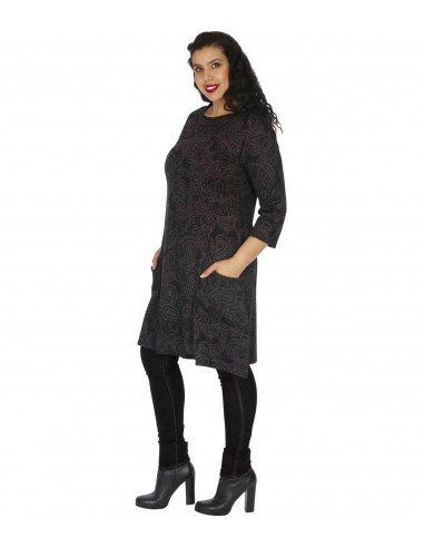 vestito-plus-size-nero-tasche-midi