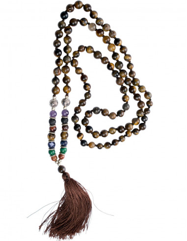 Mala-Tibetan-Halskette-Hindu-Tiger-Auge