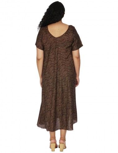 robe-automne-grande-taille-marron 2