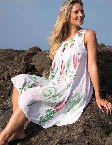 robe-peinte-main-originale-ethnique-boho