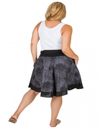 skirt-length-black-gray-summer 2