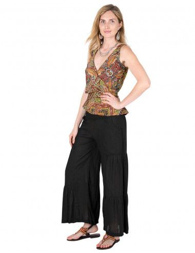 bedrucktes Shirt-Sommer-Frau-Mode-Hippie 2