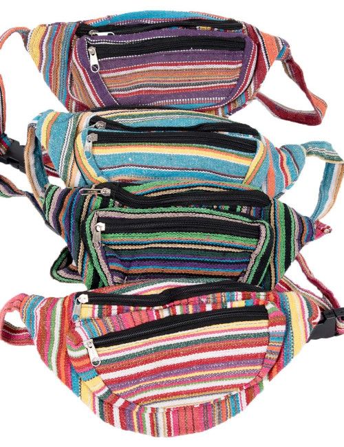 gestreifter Hippie-Bag-Mann