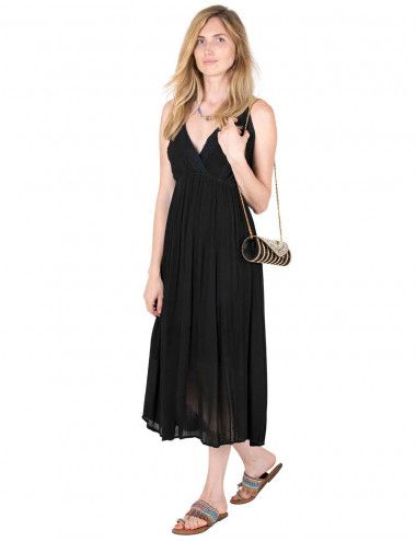 robe-coton-double-bretelles-noir