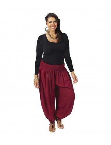 pantalon-baggy-uni-grandes tailles-noir 2