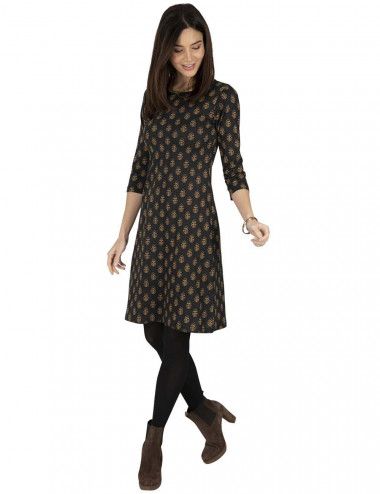 vestido-mangas-3/4-otoño-algodon