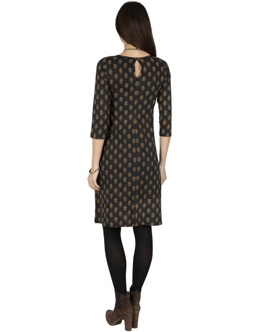 vestido-mangas-3/4-otoño-algodon-estampado