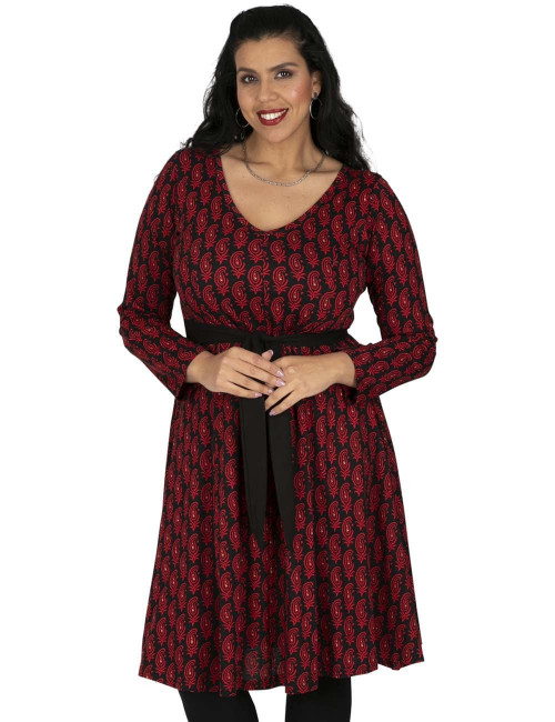 dress-belt-printing-red-plussize