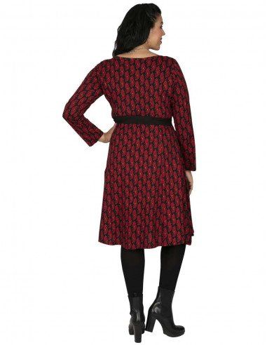 vestido-cinturon-invierno-tallas-grandes