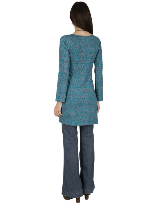 hellblaues Winter-Kurzkleid
