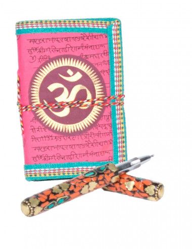 caneta-artesanato-étnico-bege-refillable-agenda 2