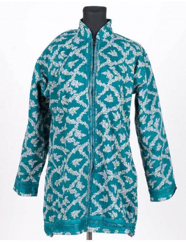 lange Seidenvlies-Winter-Hippie-Jacke 2