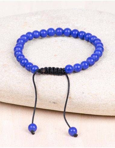bracciale-palline-blu-regolabile-unisex