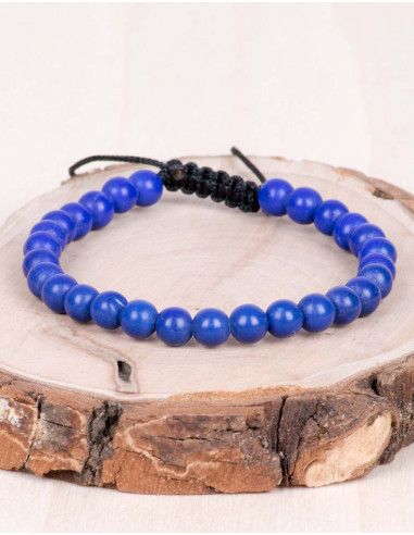 bracciale-perline-blu-regolabile-hippie