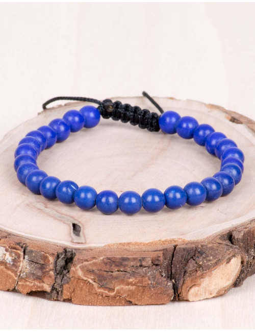 bracciale-perline-blu-regolabile-hippie