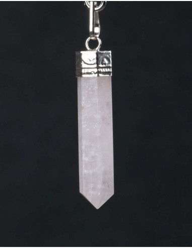 pendentif-pierre-octogonale-quartz rose