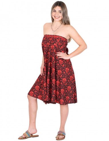 Combinable-2-in-1-silk-print-rosso