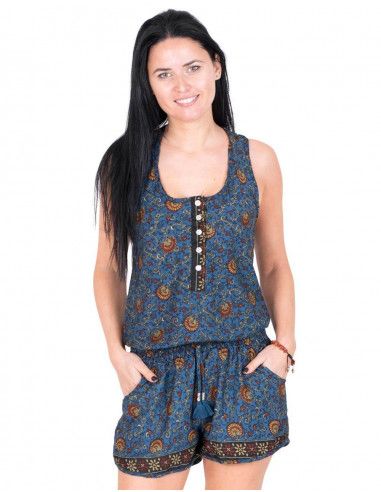 Printed Dungarees