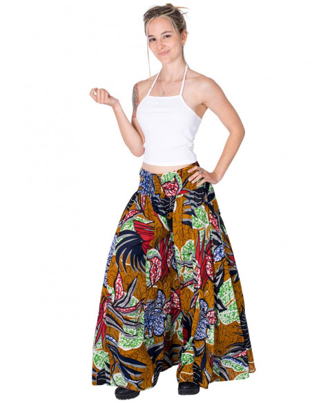 Pantaloni con gonna con stampa Paisley