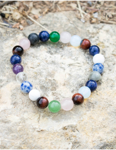 7 Chakren Mineralsteine Armband