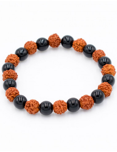 pulsera-piedra-mineral-onix-y-rudraksha