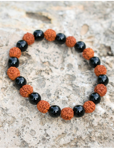 Bracelet combiné Rudraksha... 2