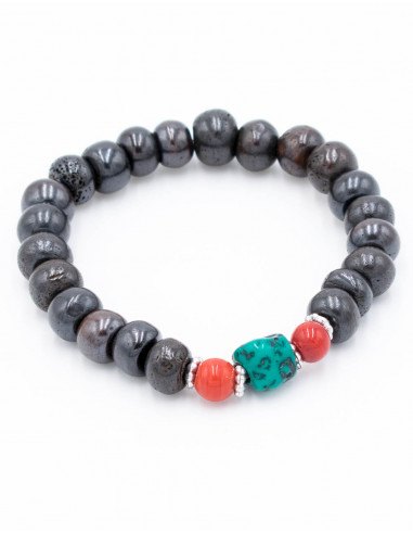 pulsera-hueso-negro-ajustable-playa
