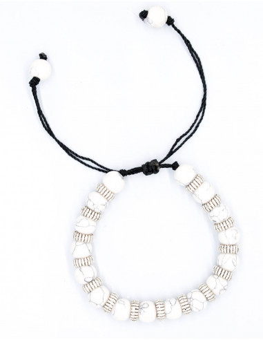 Pulseira Howlite branca