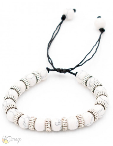 White Howlite bracelet
