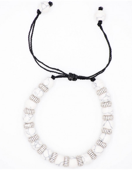 Bracciale Howlite bianco White