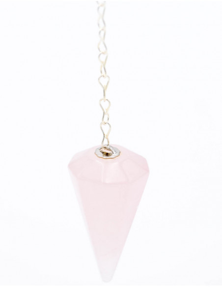 Pendule Minérale Quartz Rose