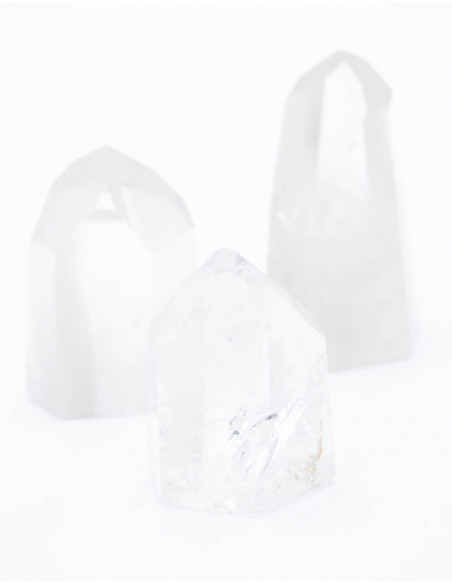 Crystal Quartz Obelisk on Led light