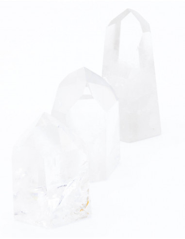 Crystal Quartz Obelisk on Led light