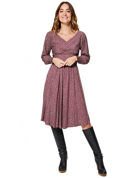 Lila Freizeitkleid