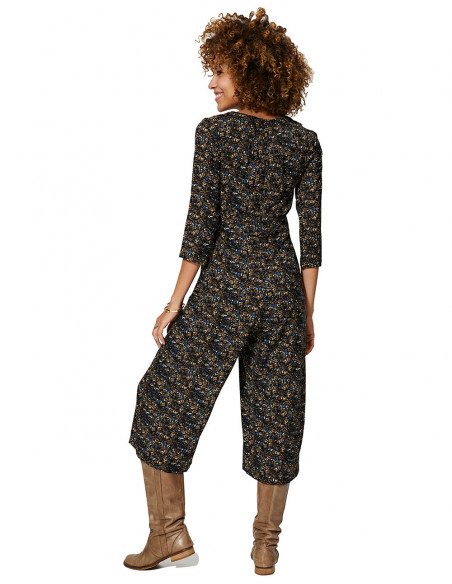 Wide Printed Jumpsuit