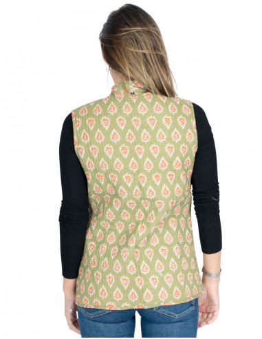 Gilet à double imprimé