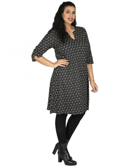 Bedrucktes Midikleid