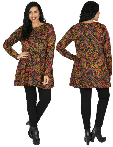 Multicolor T-shirt Plus Sizes