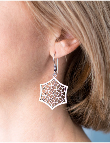 Hexagonal Ethnic Earrings