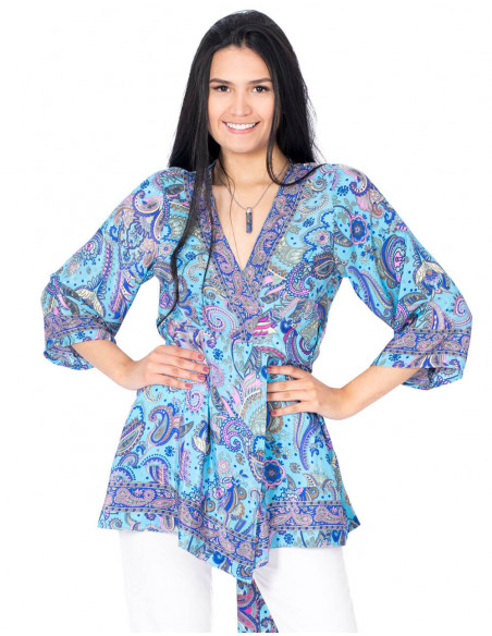 T-shirt façon kimono