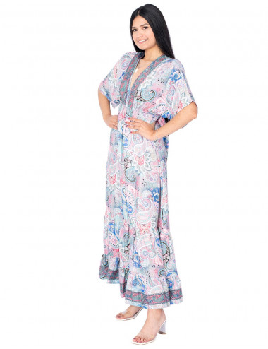 Pastel Print Long Dress 2