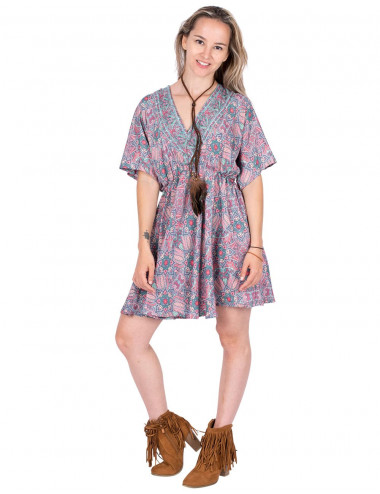 Short Dress Wide Sleeves