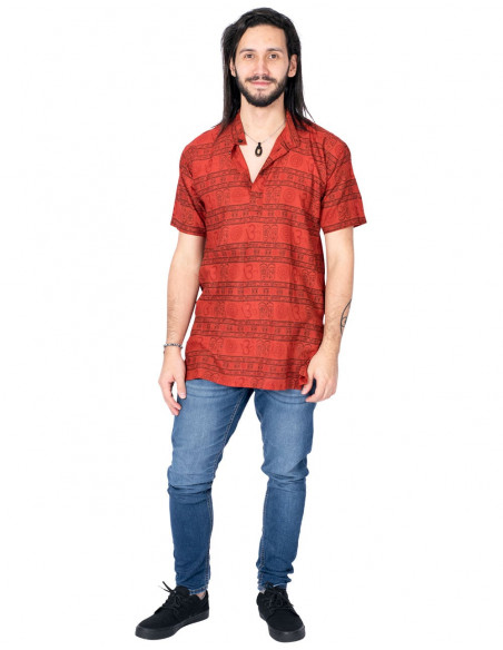 camisa-rojo-simbolo-om-negro