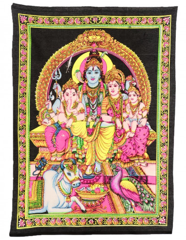 tapiz-familia-dioses-shiva-ganesha-parvati