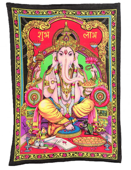 Hinduistischer Gobelin Gott Ganesha