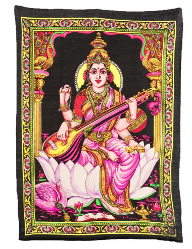 Tapeçaria da deusa hindu...