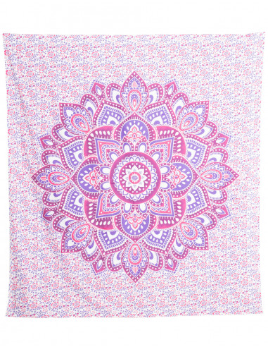 Manta de Mandala Roxa