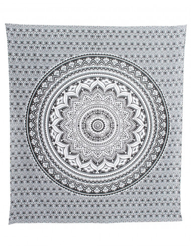 Couvre-lit noir et blanc 2