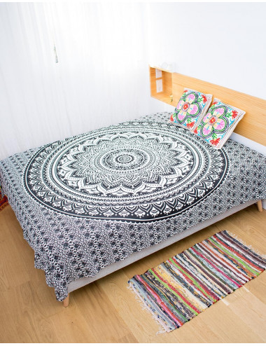 Black and White Bedspread